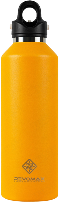 REVOMAX 銳弗 不鏽鋼秒開保溫瓶, 黃色, 950ml, 1個