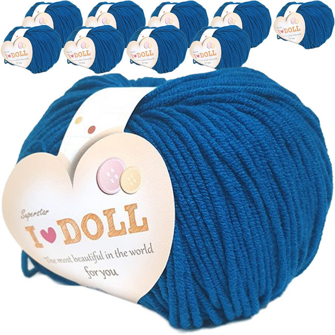 니뜨 아이돌 뜨개실 45g, 37 연네이비, 10개