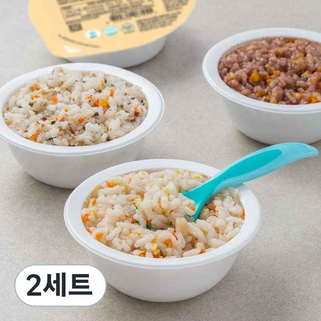 짱죽 냉장 이유식 후기 진밥(11~12개월부터) D세트, 한우백일송이진밥 + 돈불고기유부진밥 + 영양찰진밥 + 스크램블에그진밥, 800g, 2세트