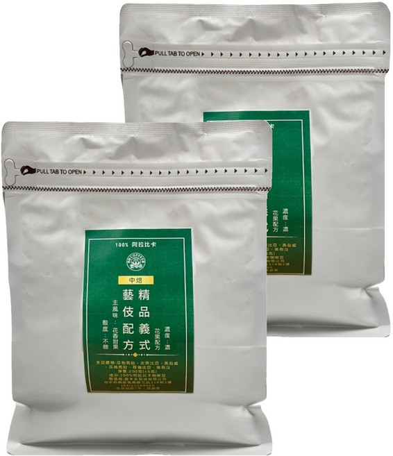 eCOFFEE 壹咖啡 精品義式 藝伎配方豆, 咖啡豆(無研磨), 200g, 2包