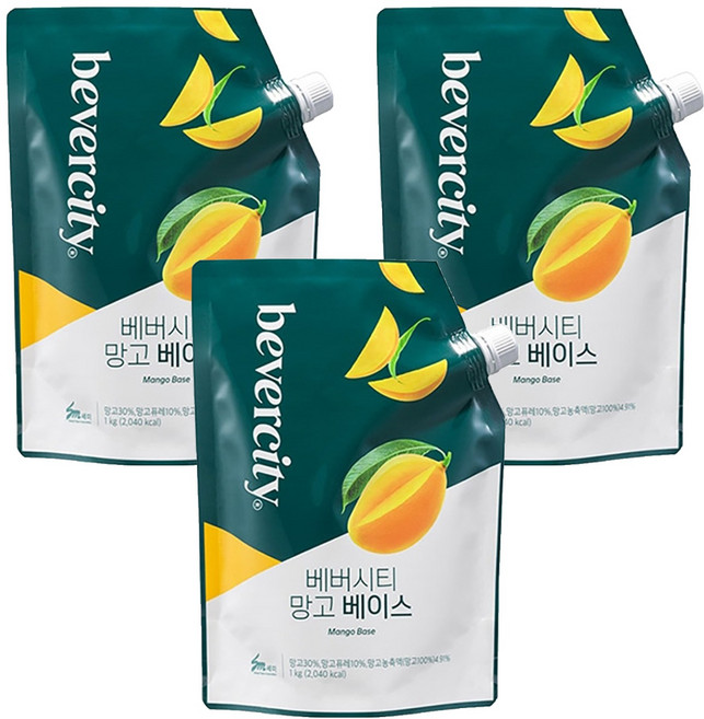 베버시티 망고 베이스, 1kg, 3개