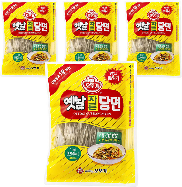 오뚜기옛날 자른당면, 1kg, 4개