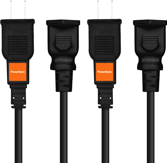 PowerSync 群加 過載斷電中繼線 2P TZ1V0018, 黑色, 2條, 1.8m
