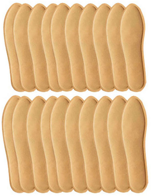 블루무역 남성용 발바닥 깔창 핫팩 L, 20개