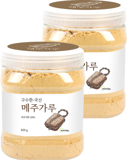 우리가스토리 전통 재래식 고운 메주가루, 800g, 2개
