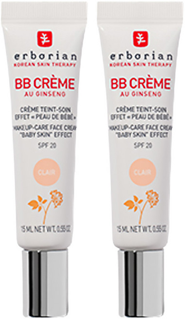 에르보리앙 BB 크림 SPF20, 클레어, 15ml, 2개