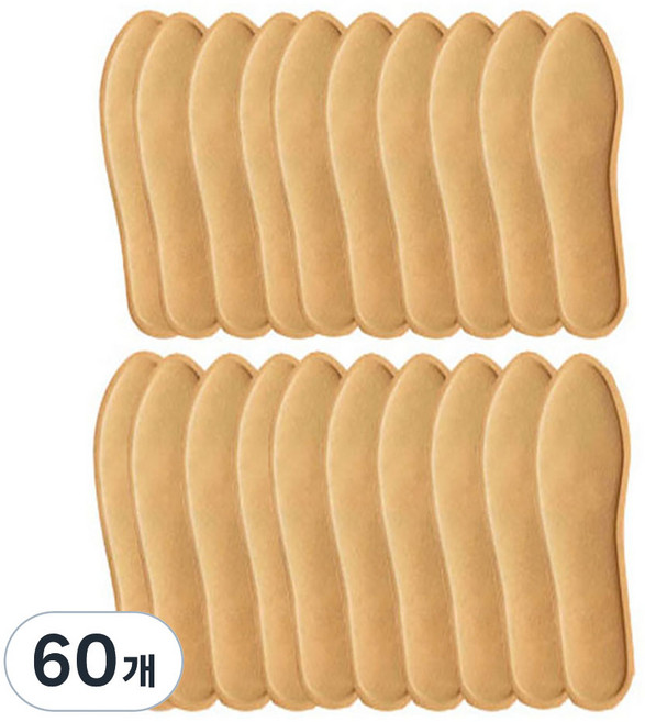 블루무역 남성용 발바닥 깔창 핫팩 L, 60개