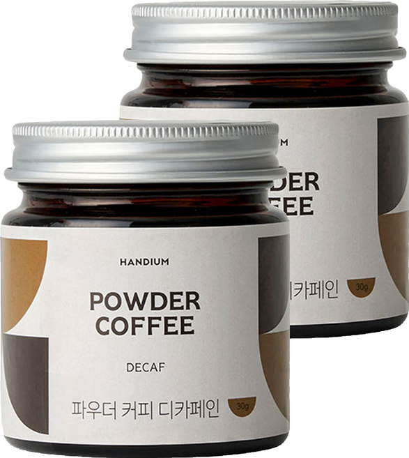 핸디엄 디카페인 파우더 커피, 30g, 2개