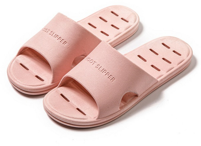 여성용 블럭마트 홈 PVC 미끄럼방지 욕실화, 핑크, 1개