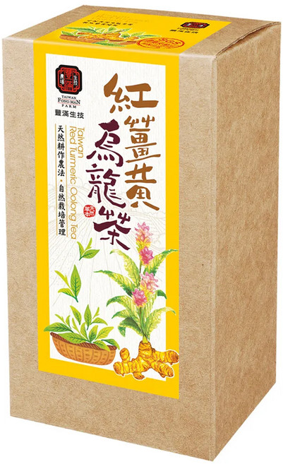豐滿生技 紅薑黃烏龍茶, 3.5g, 10包, 1盒