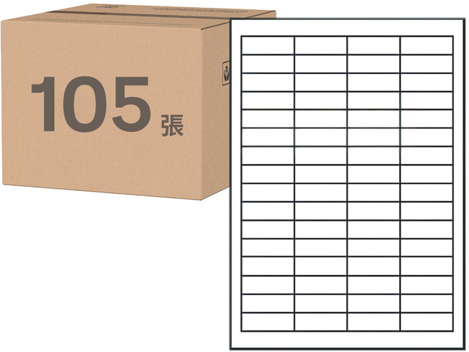 鶴屋 A4三用電腦標籤 49號 B1748 48.3 x 16.9mm, 64格, 105張