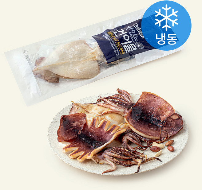국내산 반건조 오징어 5미 (냉동), 650g, 1개