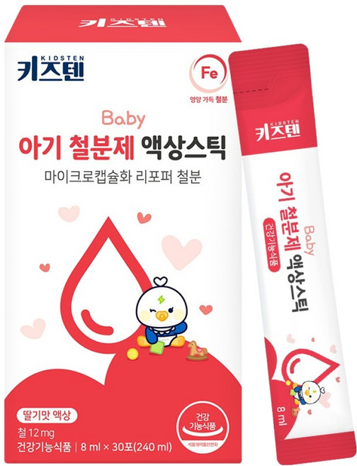키즈텐 아기 철분제 액상스틱, 240ml, 1개