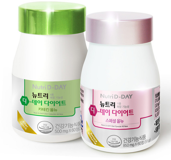뉴트리디데이 다이어트 스페셜 올뉴 60정 x 1p + 카테킨 올뉴 60정 x 1p, 1세트