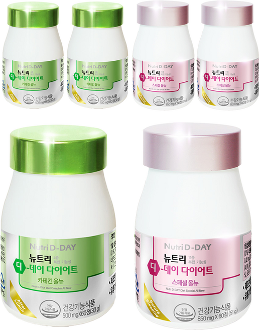 Nutri D-DAY 美體綜合錠 51g+兒茶素萃取錠 30g, 120顆, 3組