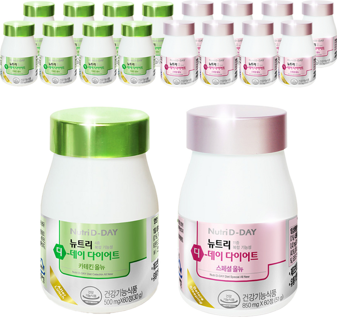 뉴트리디데이 다이어트 스페셜 올뉴 60정 x 1p + 카테킨 올뉴 60정 x 1p, 9세트