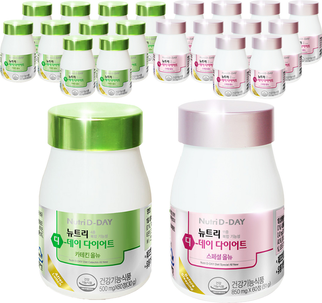 뉴트리디데이 다이어트 스페셜 올뉴 60정 x 1p + 카테킨 올뉴 60정 x 1p, 12세트