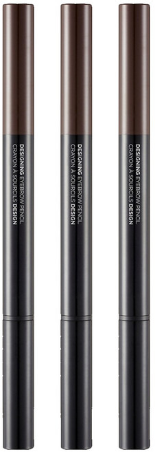 THE FACE SHOP 菲詩小舖 fmgt Designing 自動眉筆 0.3g, 04黑棕色, 3個