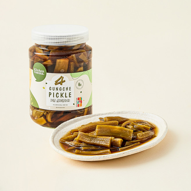 키친콤마 저당 궁채장아찌, 480g, 1개
