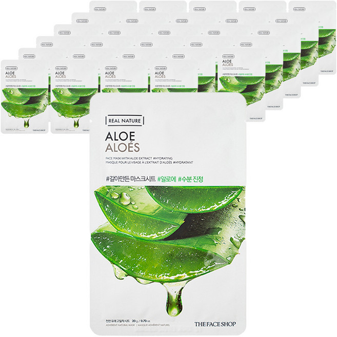 더페이스샵 갈아만든 알로에 마스크시트, 1개입, 30개