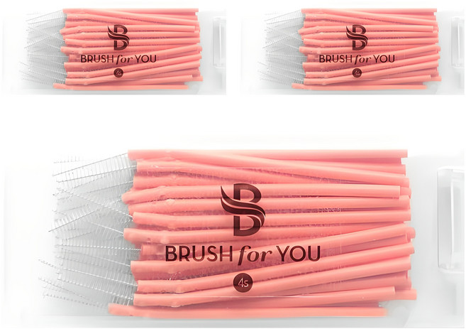 브러쉬포유 휴대형 치간칫솔 SSSS, 0.6mm, 50개입, 3개