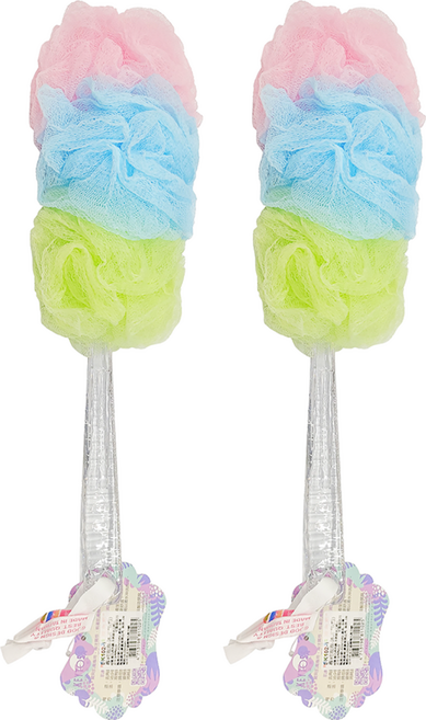 KEYTOSS 詰朵斯 專利泡泡 沐浴刷, 顏色隨機, 1入, 2個