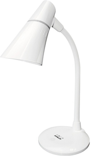 SANLUX 台灣三洋 LED燈泡台燈 附贈8W燈泡, 白色