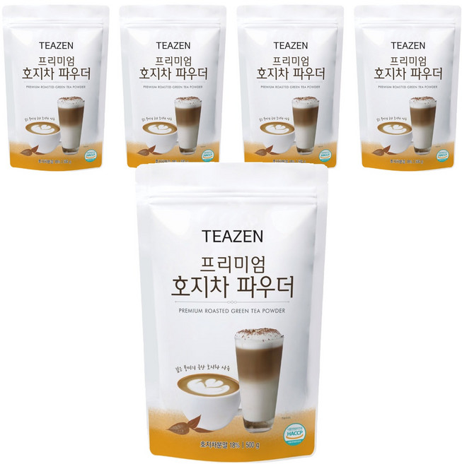 TEAZEN 茶禪 頂級焙茶粉, 500g, 1入, 5個
