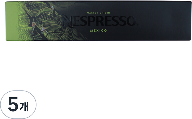 NESPRESSO Vertuo Master Origin墨西哥膠囊咖啡, 12.5克, 10片, 5個