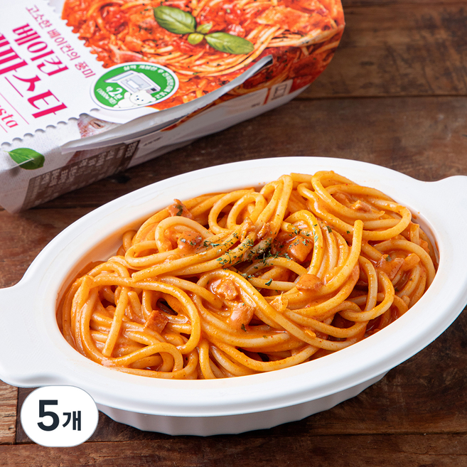 쉐프엠 베이컨 로제파스타, 230g, 5개