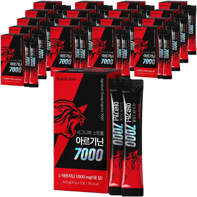 뉴트리디데이 시그니처 스트롱 아르기닌 7000 액상스틱 15p, 300g, 18개
