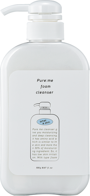 와더스킨 퓨어미 약알칼리성 폼클렌징, 500g, 1개