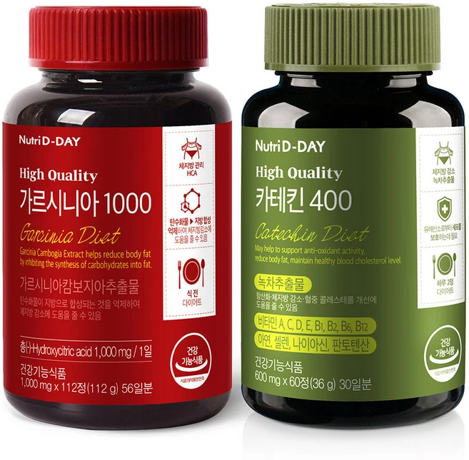 뉴트리디데이 가르시니아 1000 112정 + 카테킨 400 60정, 1세트 - 쿠팡
