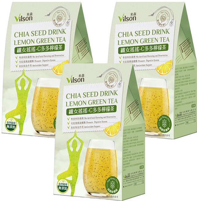 Vilson 米森 纖女搖搖系列 C多多檸檬茶 10包, 80g, 3盒