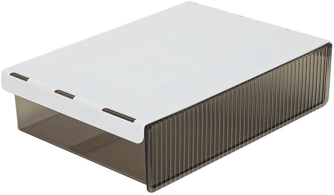 구디푸디 부착식 투명 히든 서랍, 블랙