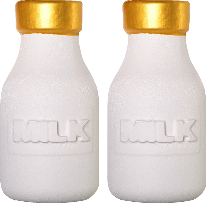 러쉬 밀키 배쓰 버블 보틀 리유저블 버블 바, 190g, 2개