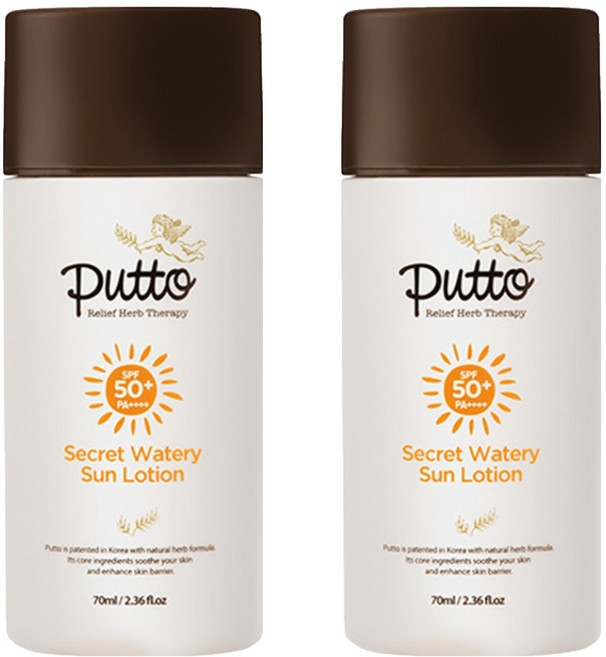 퓨토 시크릿 워터리 선로션 SPF50+ PA++++, 2개, 70ml