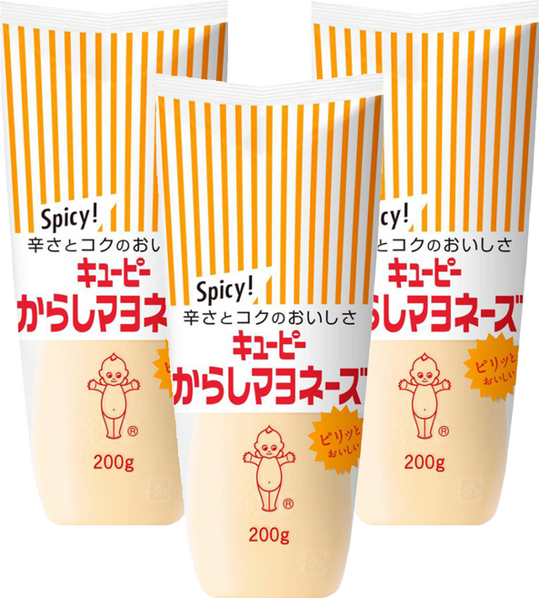 큐피 겨자 마요네즈, 200g, 3개