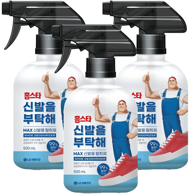 홈스타 신발을 부탁해 탈취제 본품, 500ml, 3개