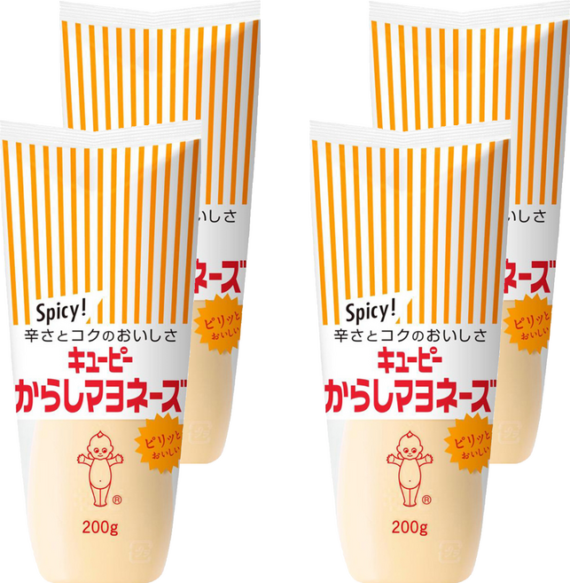 큐피 겨자 마요네즈, 200g, 4개