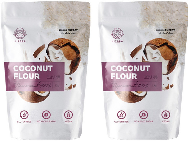 키토라푸드 글루텐프리 코코넛가루, 1kg, 2개