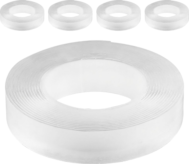 無色痕透明膠帶 5m 13.5x 13.5 x 3cm 288g, 透明, 5捲