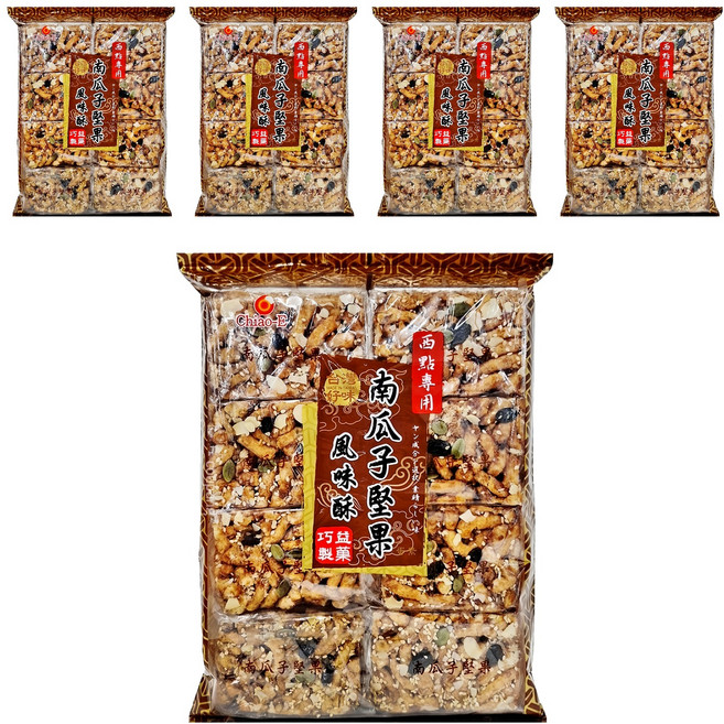 Chaio-E 巧益 南瓜子堅果風味酥, 400g, 5包