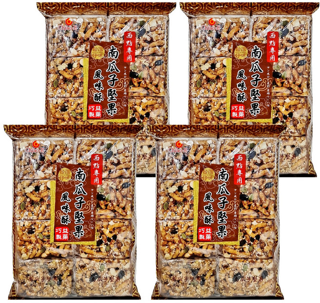 Chaio-E 巧益 南瓜子堅果風味酥, 400g, 4包