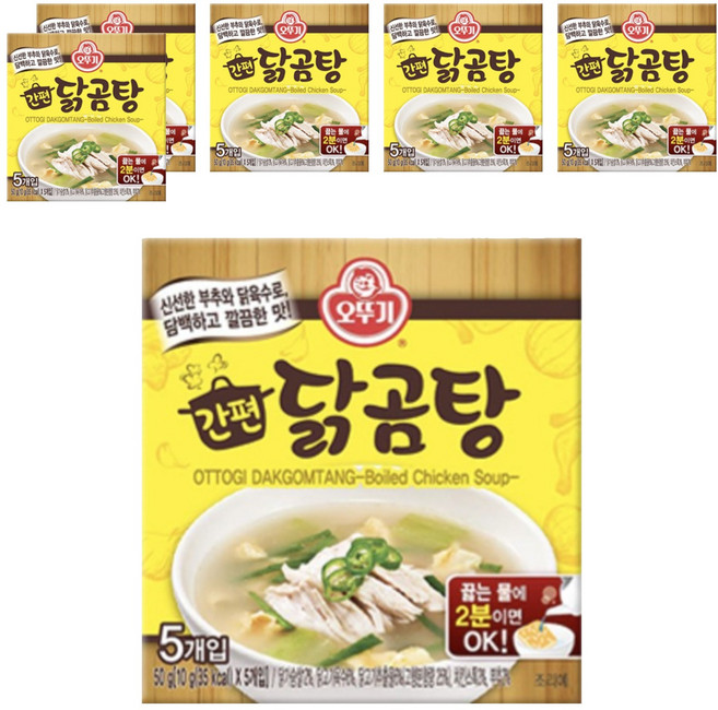 오뚜기 간편 닭곰탕, 50g, 6개