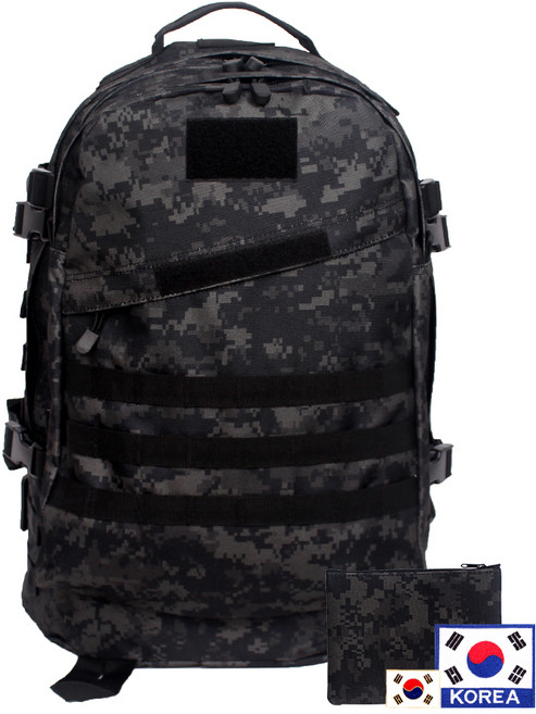 군화와고무신 베이직 밀리터리 백팩 45L + 태극기약장 + 태극기 뱃지 소