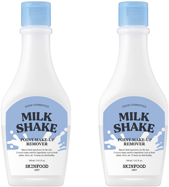 스킨푸드 밀크 쉐이크 포인트 메이크업 리무버, 160ml, 2개