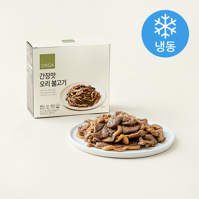 올가홀푸드 오리 불고기 간장맛 (냉동), 400g, 1개