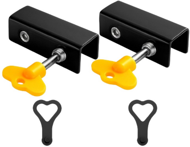 데일리픽 도난 방지 추락 방지 창문 잠금 안전 스토퍼 블랙, 2개