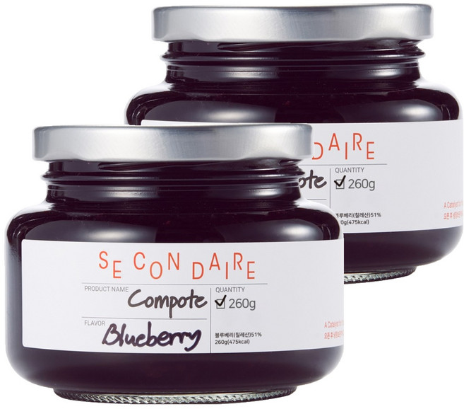 쎄콩데 블루베리 콩포트, 260g, 2개